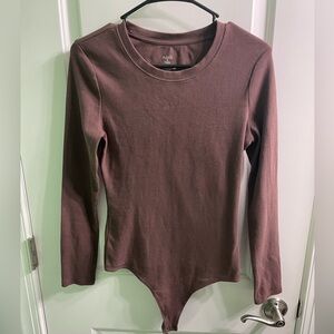 Nuuds crewneck long sleeve bodysuit
